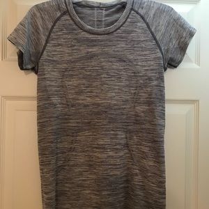 Navy Lululemon Swiftly Tech Short Sleeve